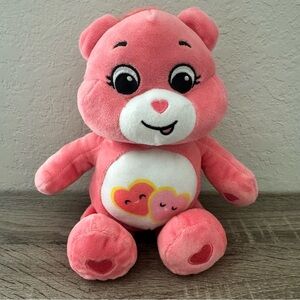 Care Bears Plush Love A Lot Bear 11” Coral Pink Basic Fun